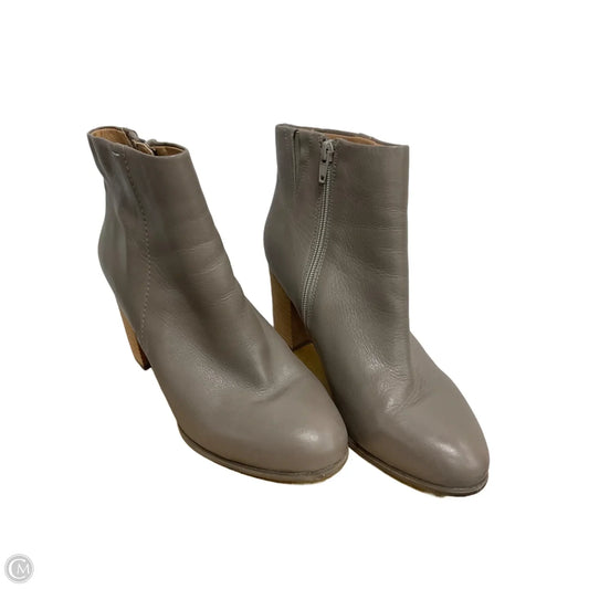 Boots Ankle Heels By Vionic In Taupe, Size: 9
