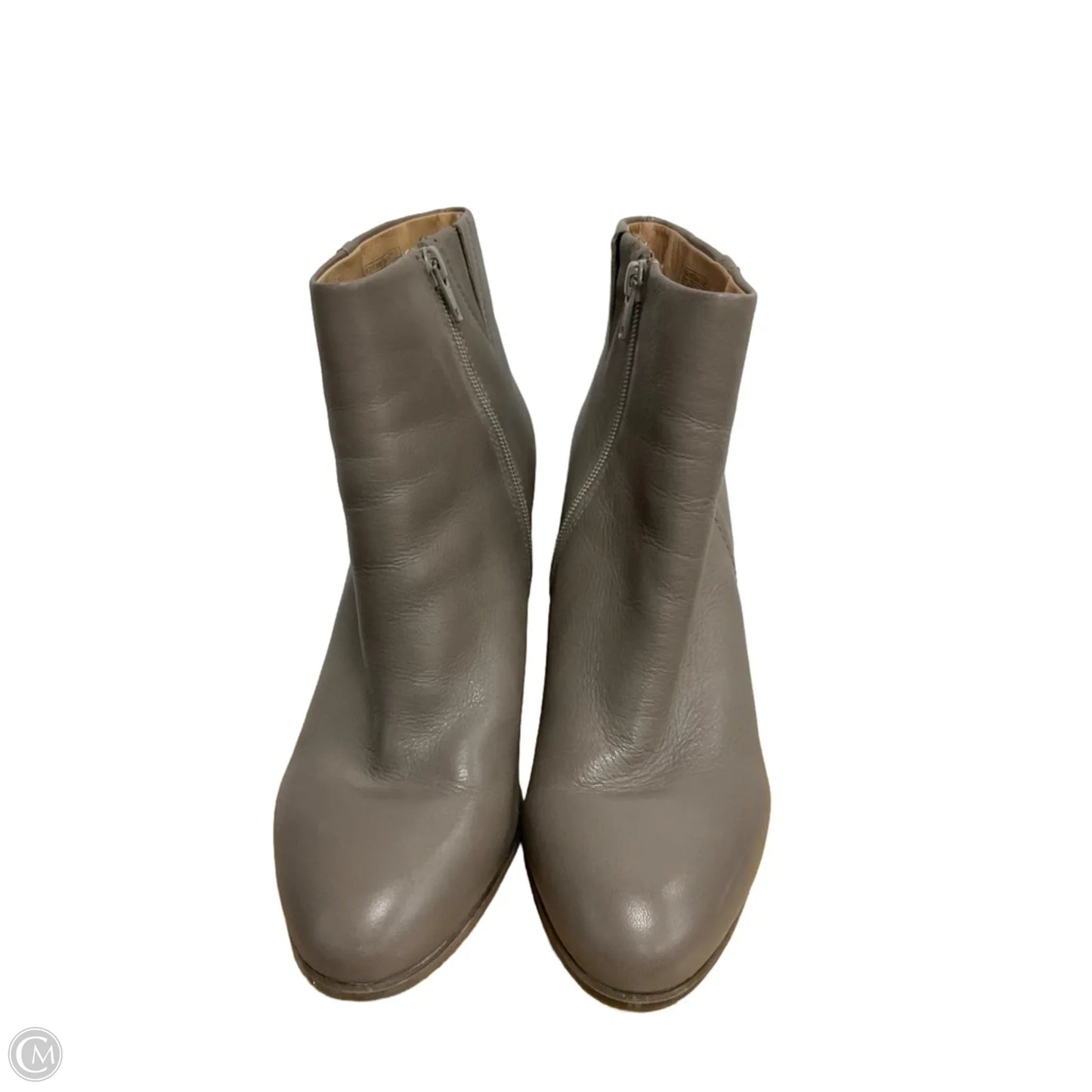 Boots Ankle Heels By Vionic In Taupe, Size: 9