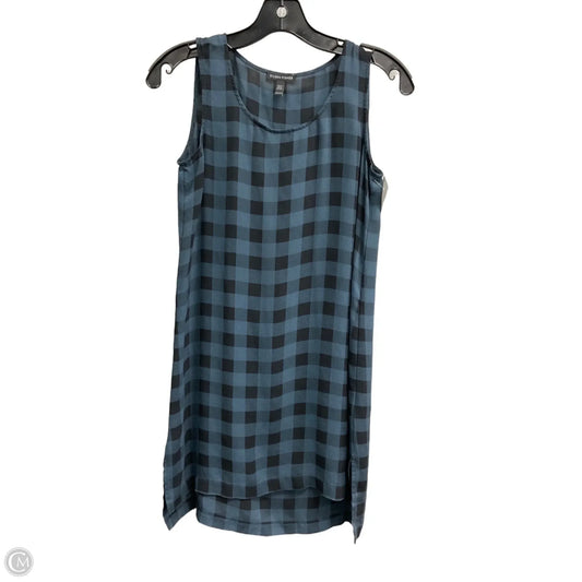Dress Casual Midi By Eileen Fisher In Plaid Pattern, Size: Xxs
