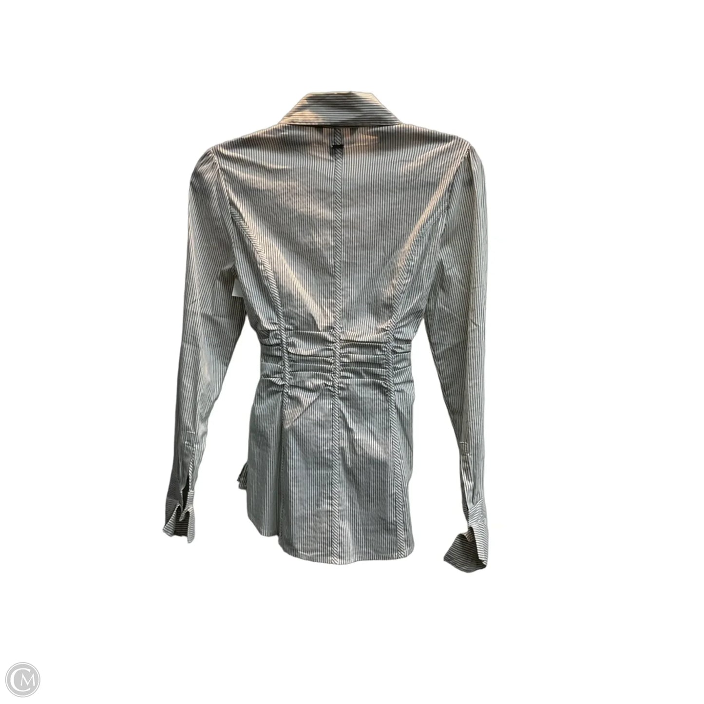 Blouse Long Sleeve By White House Black Market In Striped Pattern, Size: 2