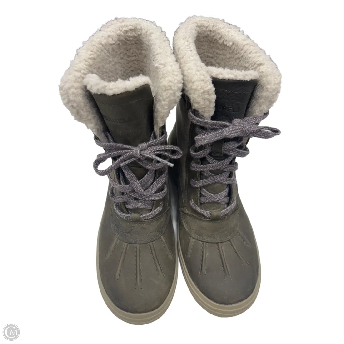 Boots Hiking By Merrell In Green, Size: 8