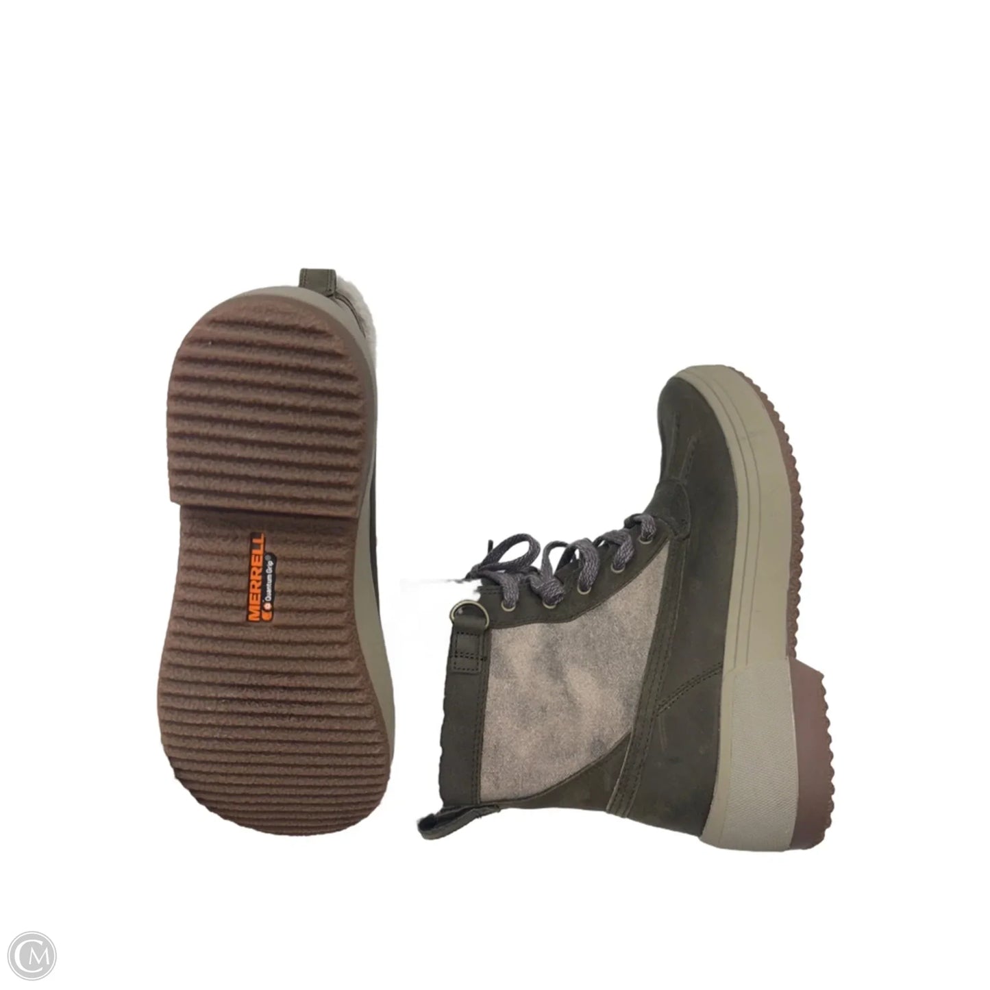 Boots Hiking By Merrell In Green, Size: 8