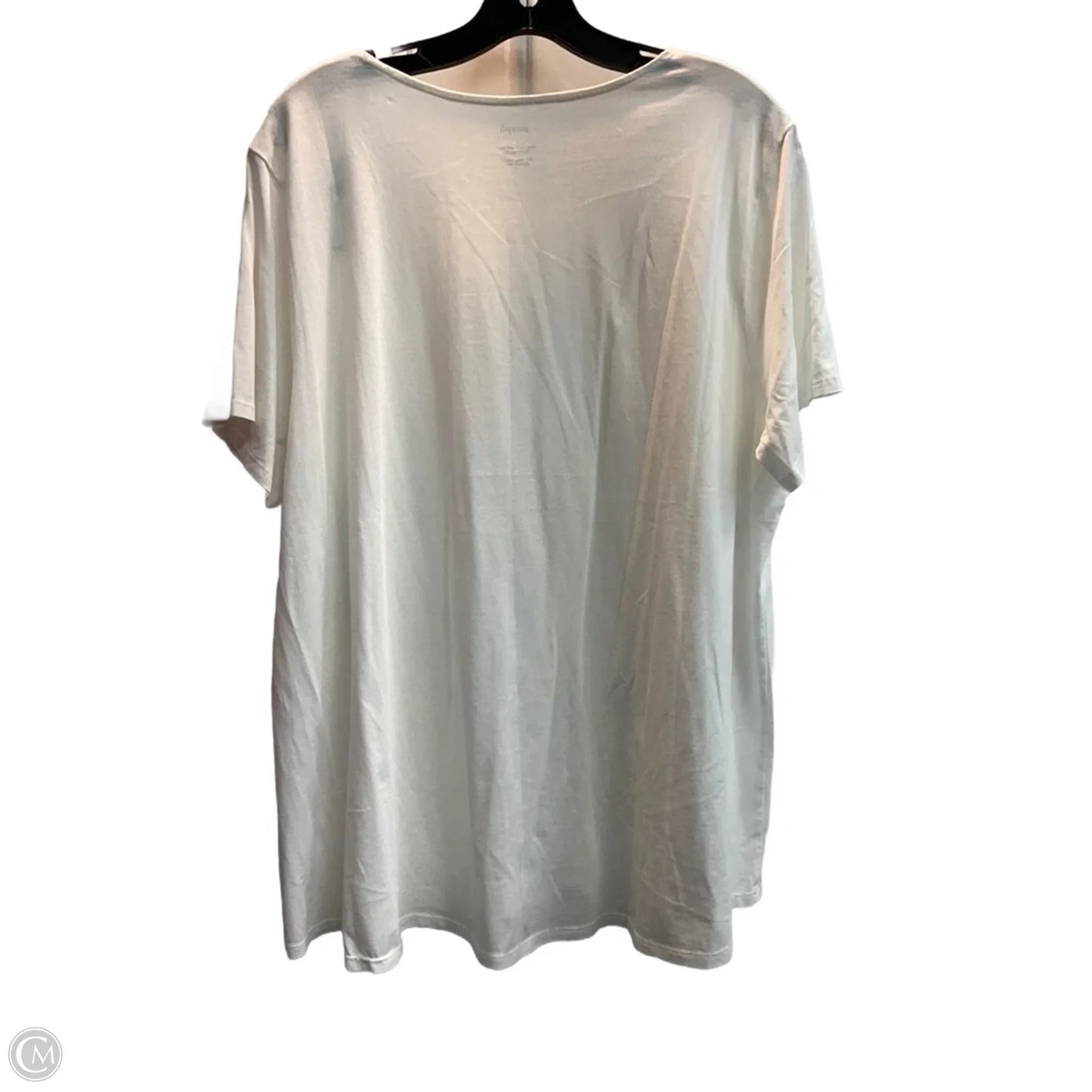 Top Short Sleeve Basic By Pure Jill In White, Size: 2x