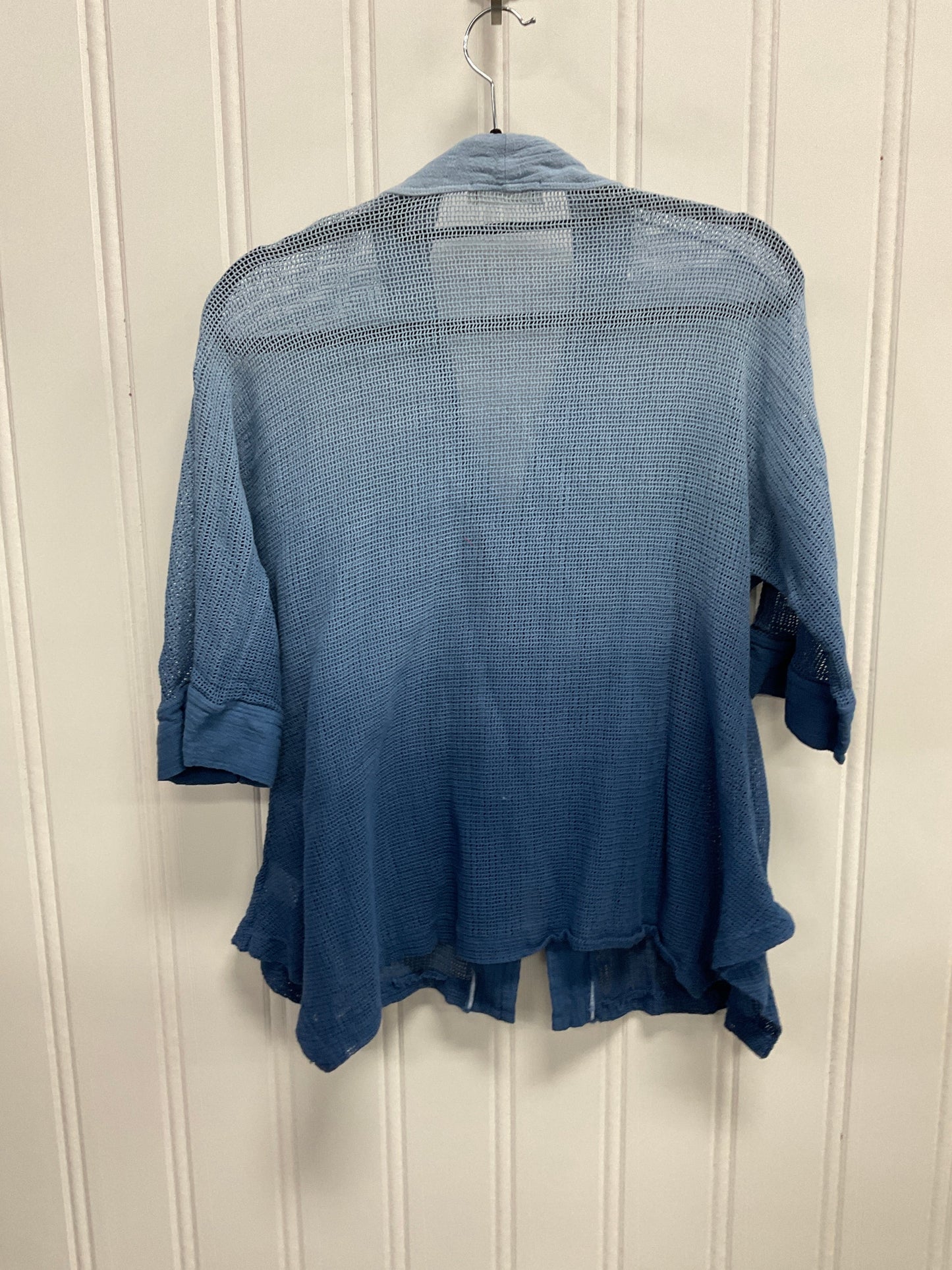 Sweater Cardigan By Jess And Jane In Blue, Size: S