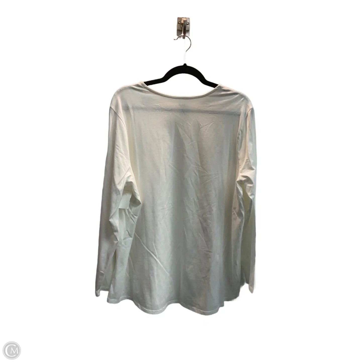 Top Long Sleeve By J. Jill In White, Size: 2x