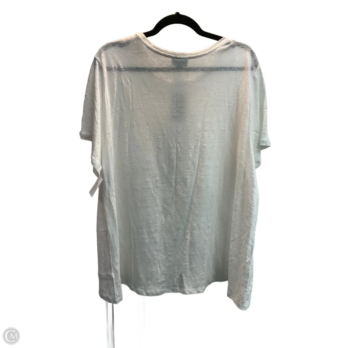 Top Short Sleeve By J. Jill In White, Size: 2x