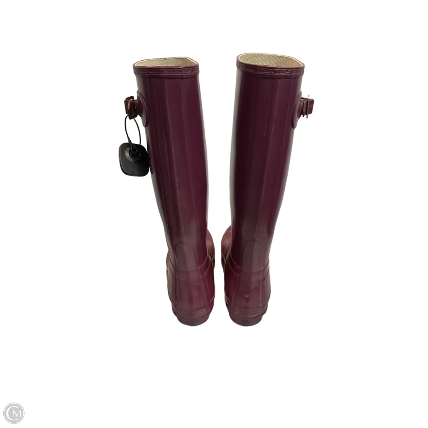 Boots Knee Flats By Hunter In Maroon, Size: 6