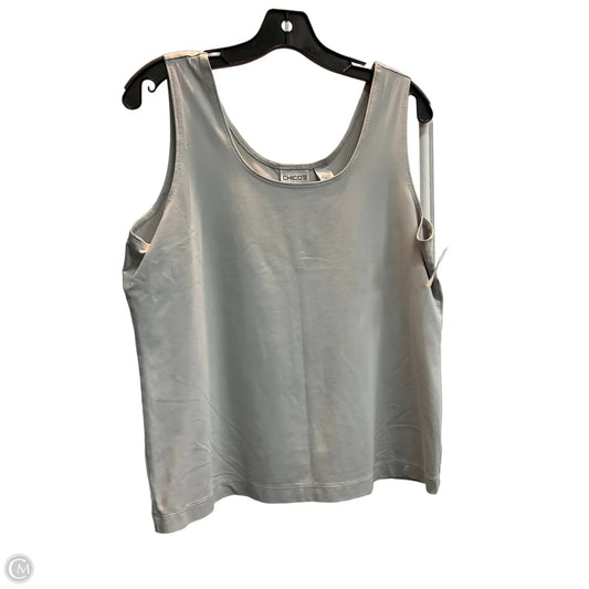 Tank Top By Chicos In Grey, Size: L