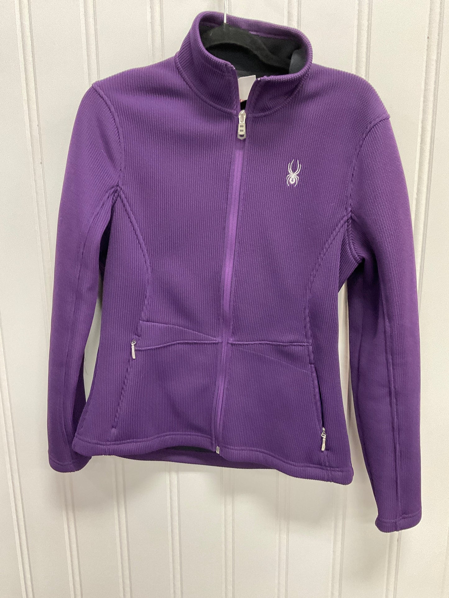 Athletic Jacket By Spyder In Purple, Size: L