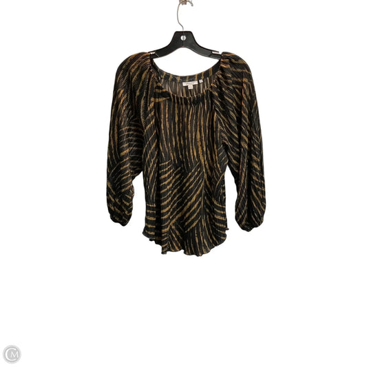 Blouse 3/4 Sleeve By Chicos In Animal Print, Size: S