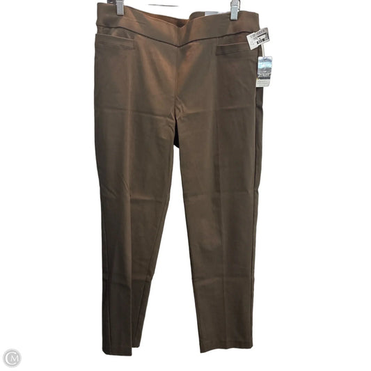 Pants Cropped By Liz Claiborne In Brown, Size: 14