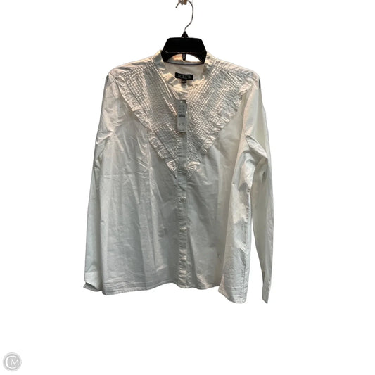 Top Long Sleeve By J. Crew In White, Size: 14