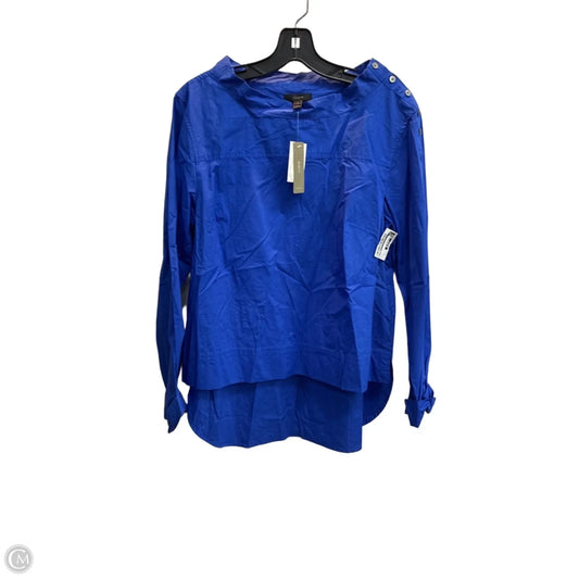 Blouse Long Sleeve By J. Crew In Blue, Size: 12
