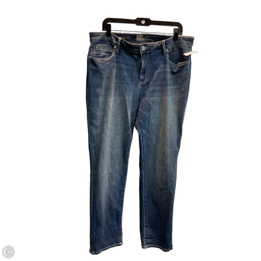 Jeans Boyfriend By Kut In Blue, Size: 14