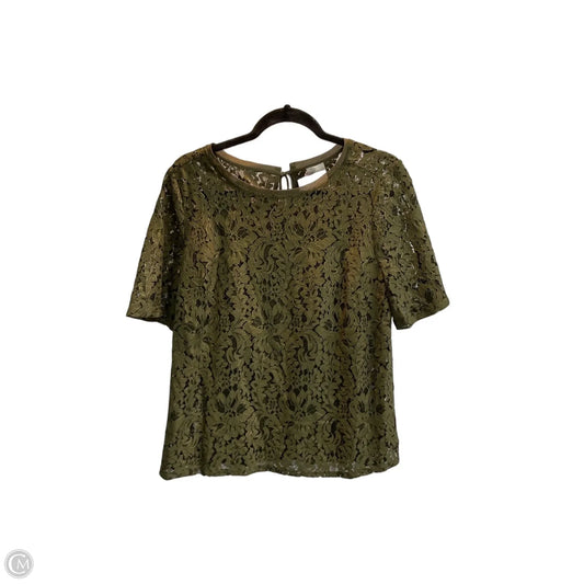 Blouse Short Sleeve By Chicos In Green, Size: Xs