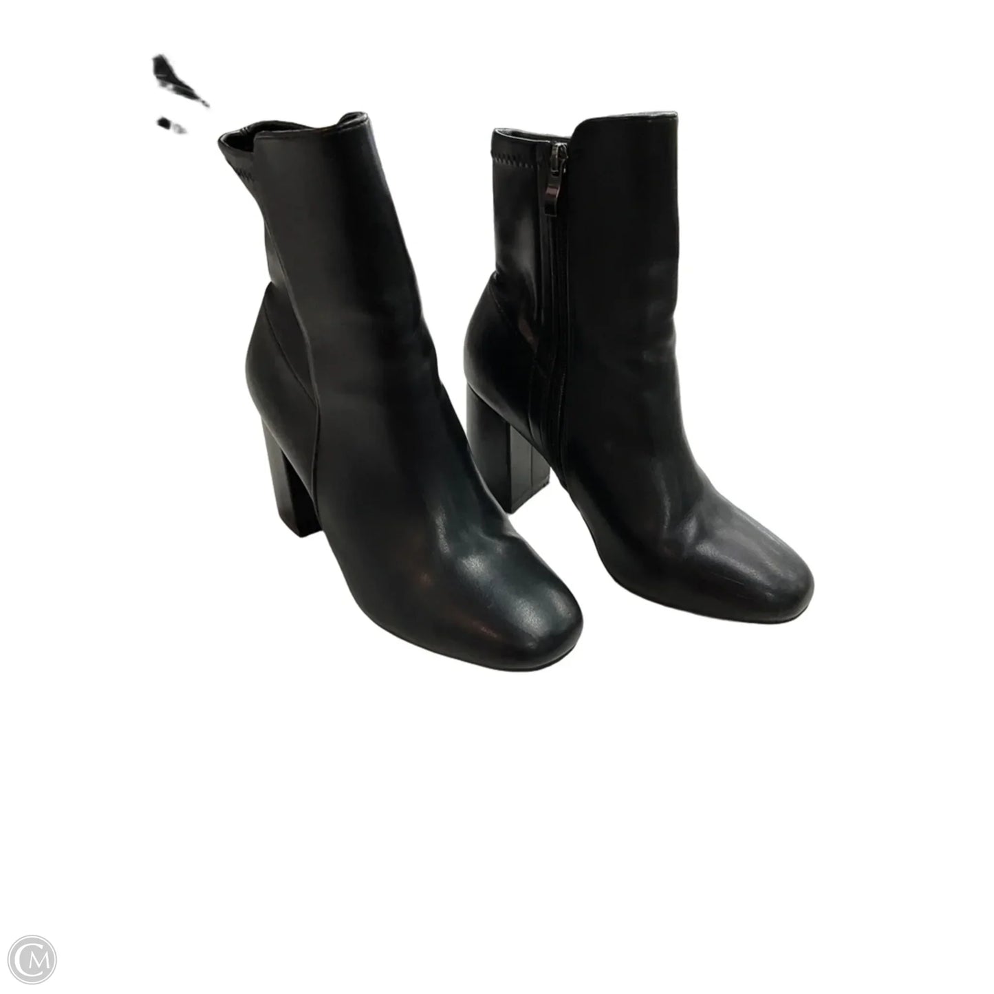Boots Ankle Heels By Clothes Mentor In Black, Size: 8