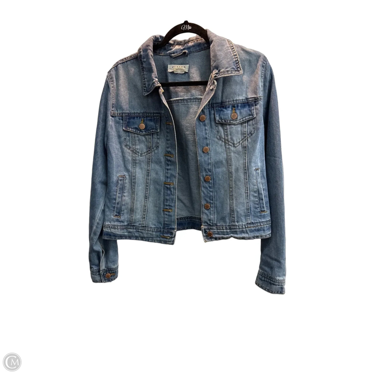 Jacket Denim By Ci Sono In Blue, Size: M