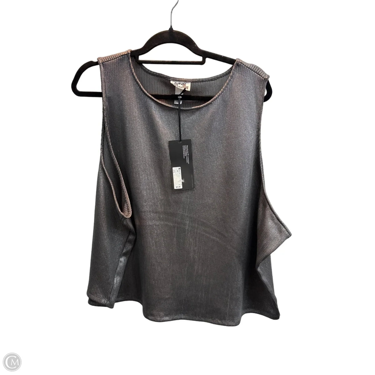 Tank Top By Future Collective In Silver, Size: 4x