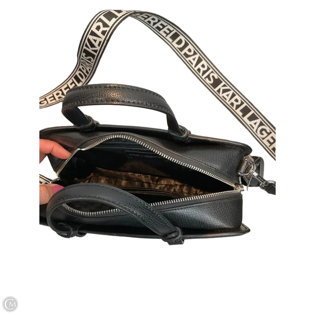 Handbag Designer By Karl Lagerfeld, Size: Medium