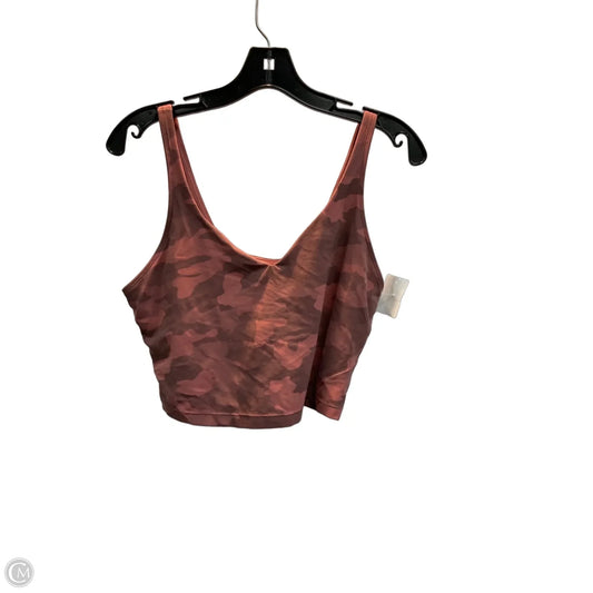Athletic Bra By Lululemon In Pink, Size: L