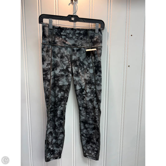 Athletic Leggings By Athleta In Black & Grey, Size: S