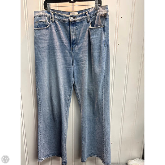 Jeans Wide Leg By Loft In Blue, Size: 14