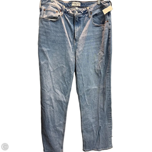 Jeans Wide Leg By Abercrombie And Fitch In Blue, Size: 16