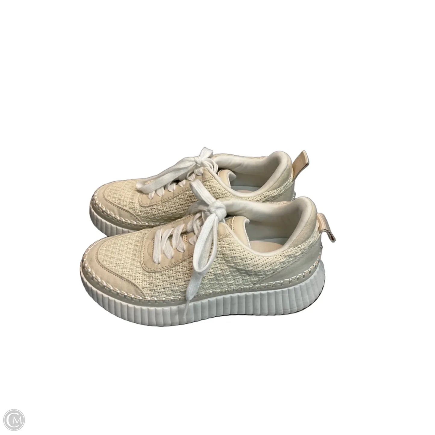 Shoes Heels Platform By Universal Thread In Cream, Size: 7