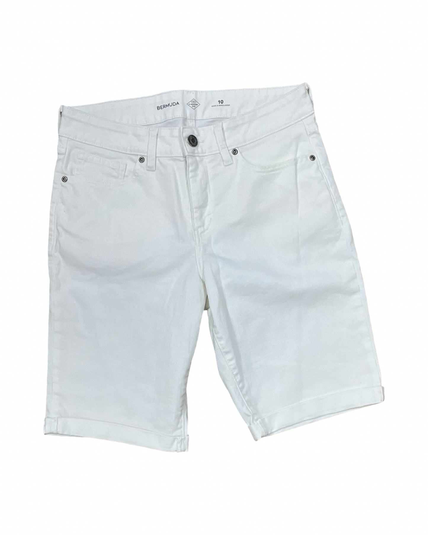 Shorts By St Johns Bay In White, Size:10