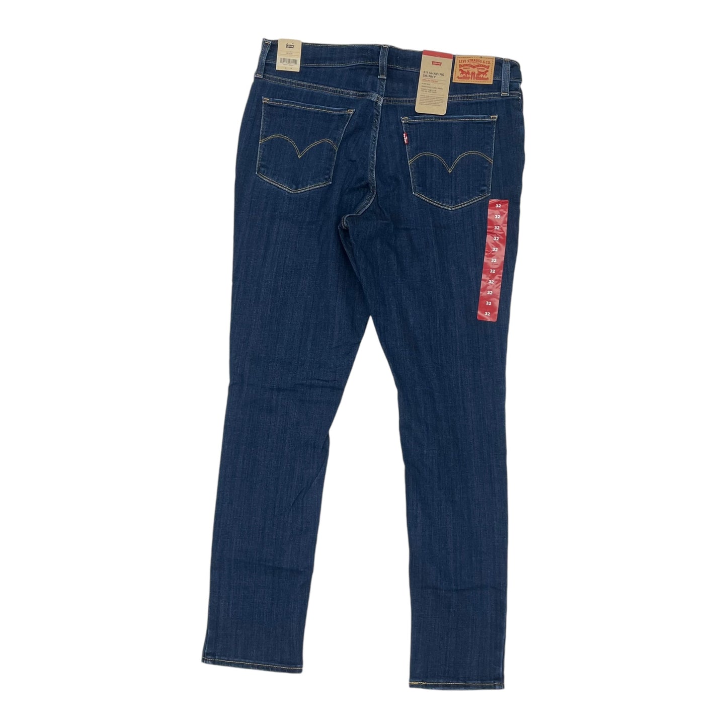 Jeans Skinny By Levis In Blue Denim, Size:14