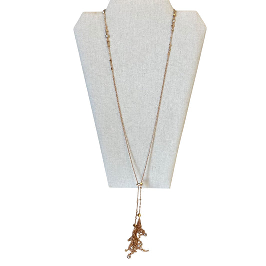 Necklace Lariat & Y-Drop By Kendra Scott In Rose Gold