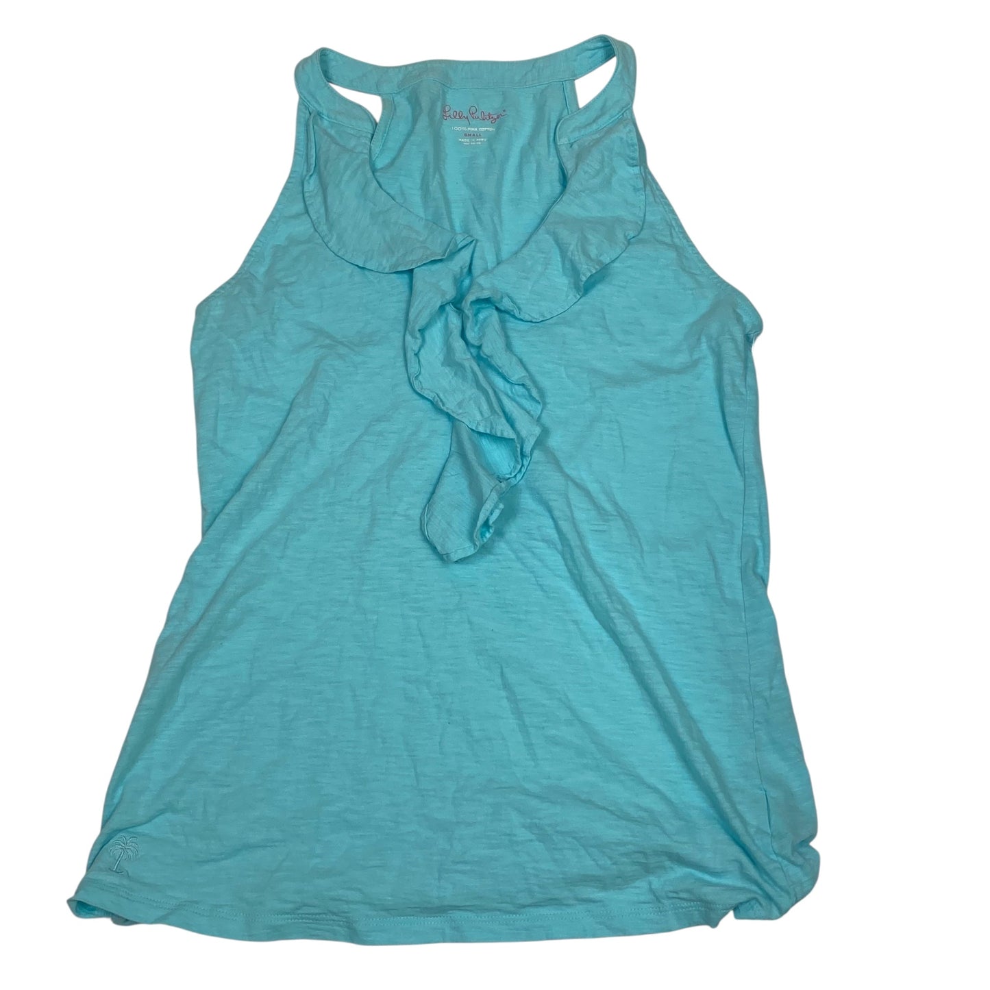 Top Sleeveless Designer By Lilly Pulitzer In Blue, Size:S