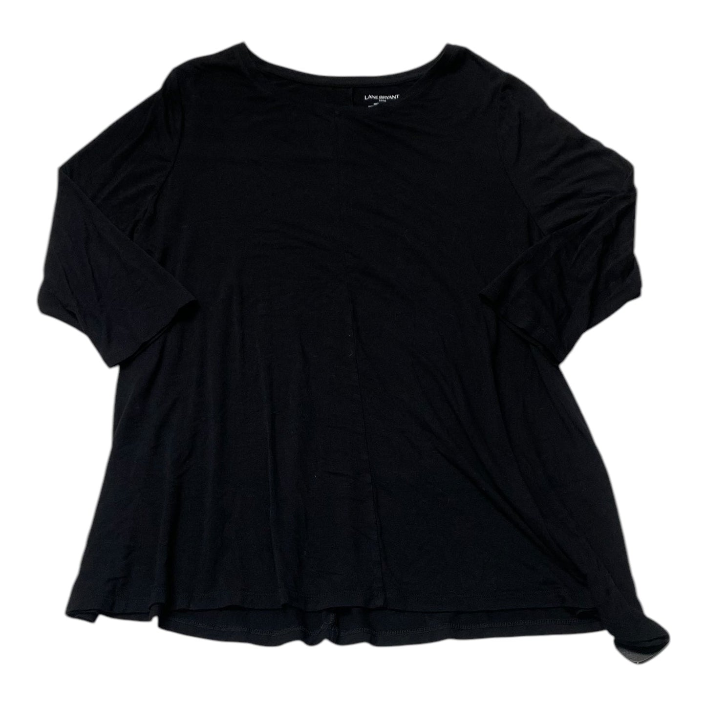 Top 3/4 Sleeve By Lane Bryant In Black, Size:1X