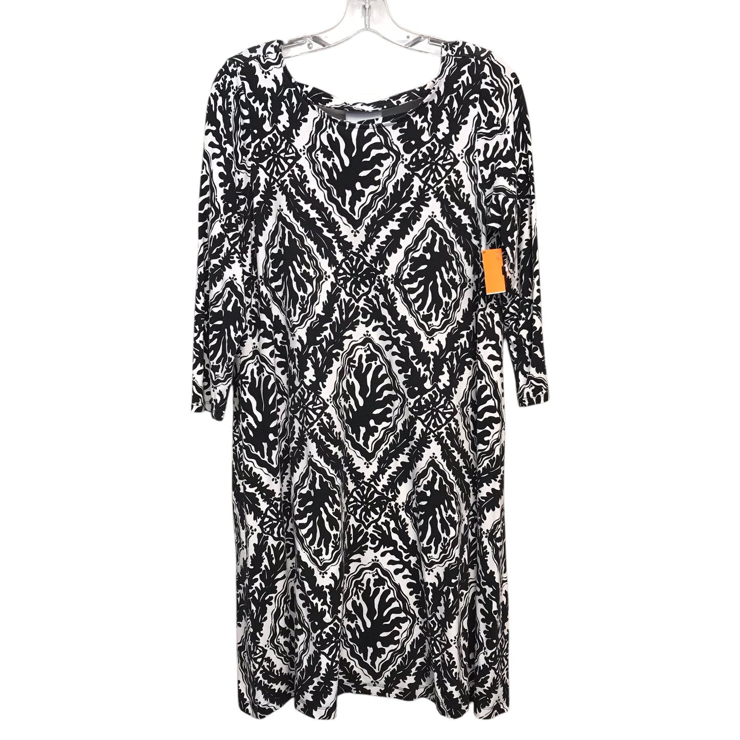 Dress Designer By Lilly Pulitzer In Black & White, Size:L