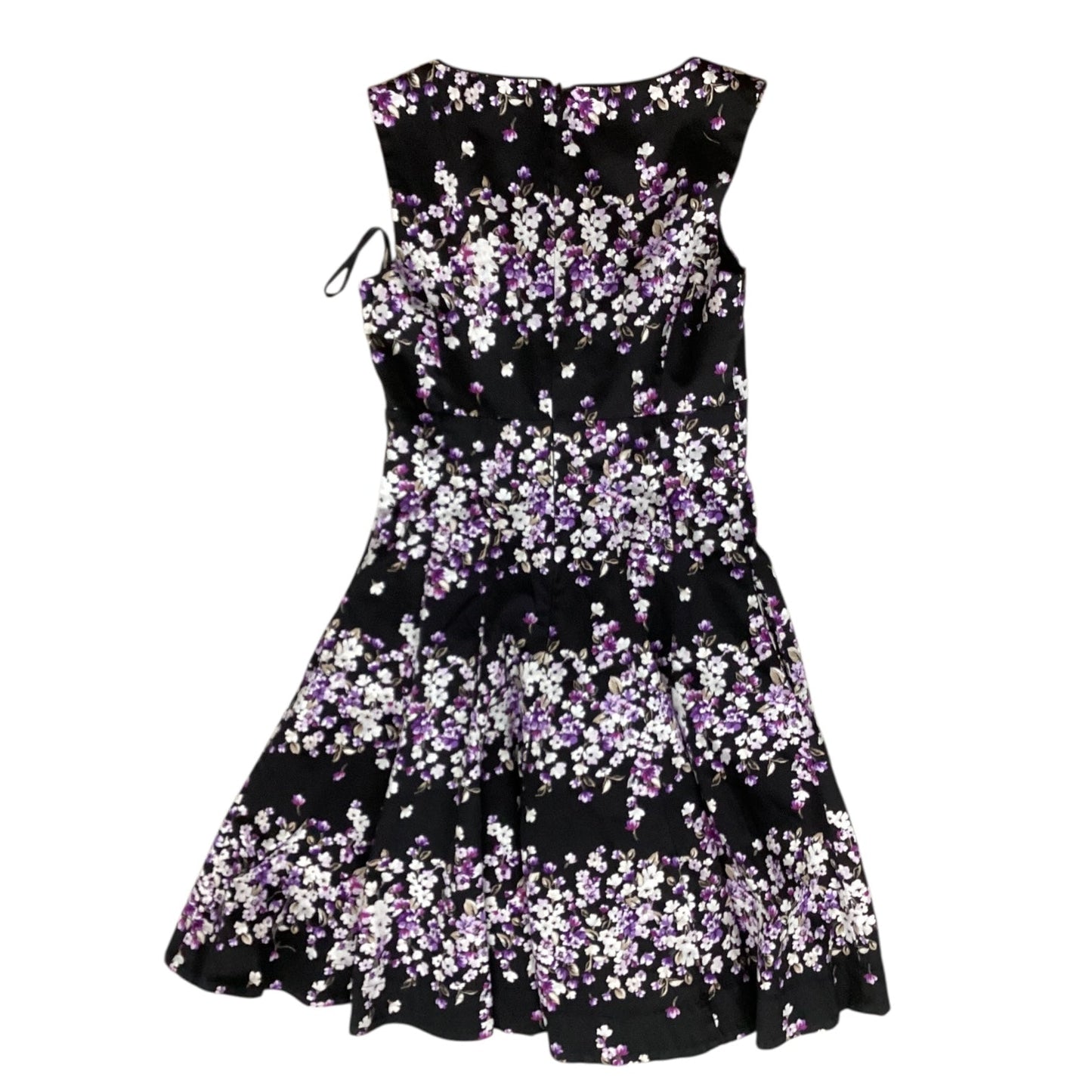 Dress Casual Short By White House Black Market In Black & Purple, Size:4