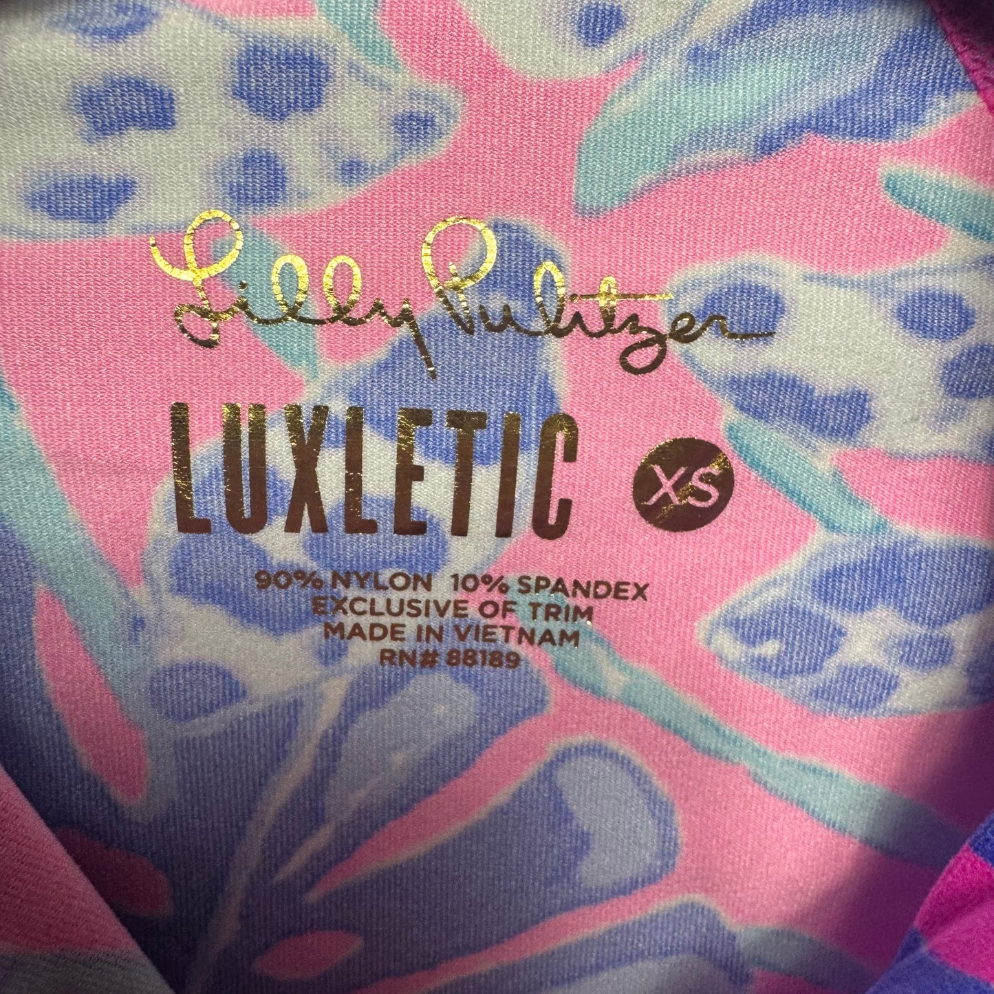 Serena Athletic Jacket Designer By Lilly Pulitzer In Pink & Purple, Size: Xs