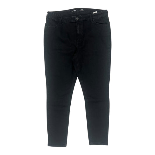 Jeans Skinny By Old Navy In Black, Size:18