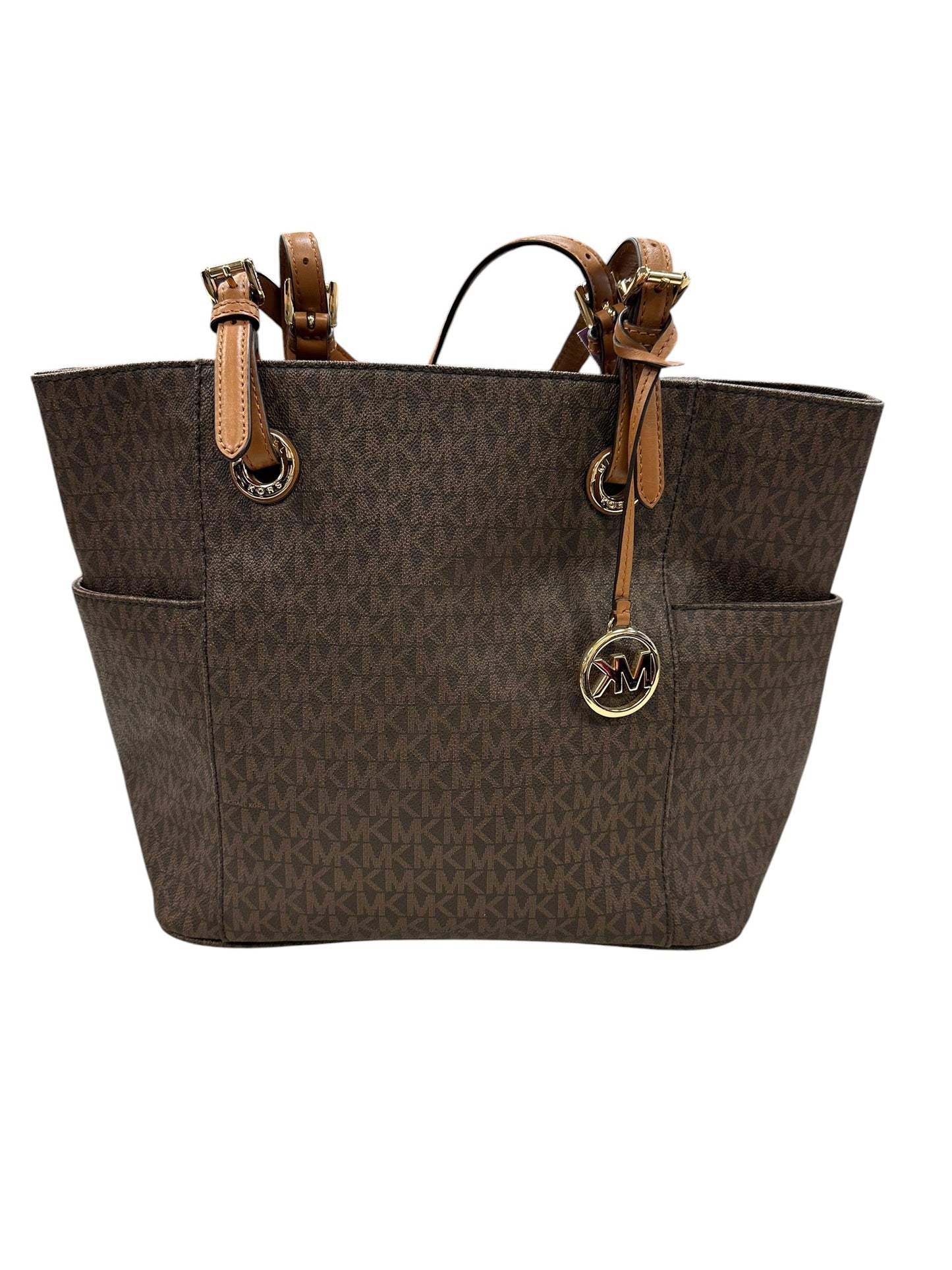 Handbag Designer By Michael Kors In Brown, Size:Medium