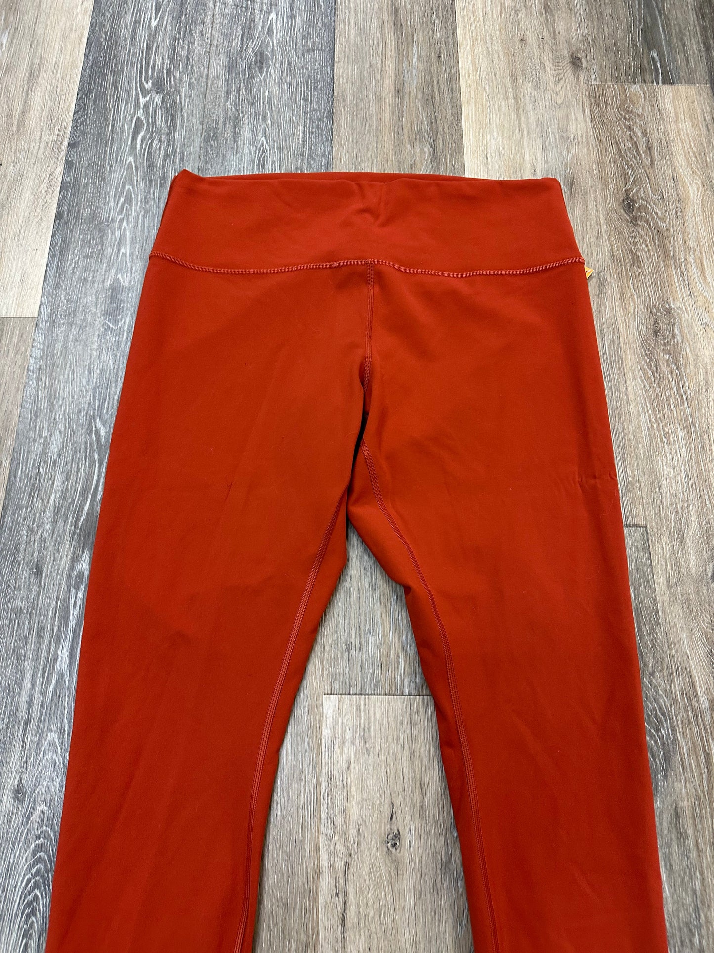 Athletic Leggings By Lululemon In Orange, Size: 18