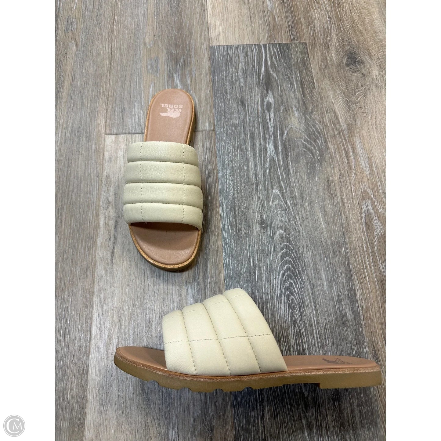 Sandals Flats By Sorel In Cream, Size: 8