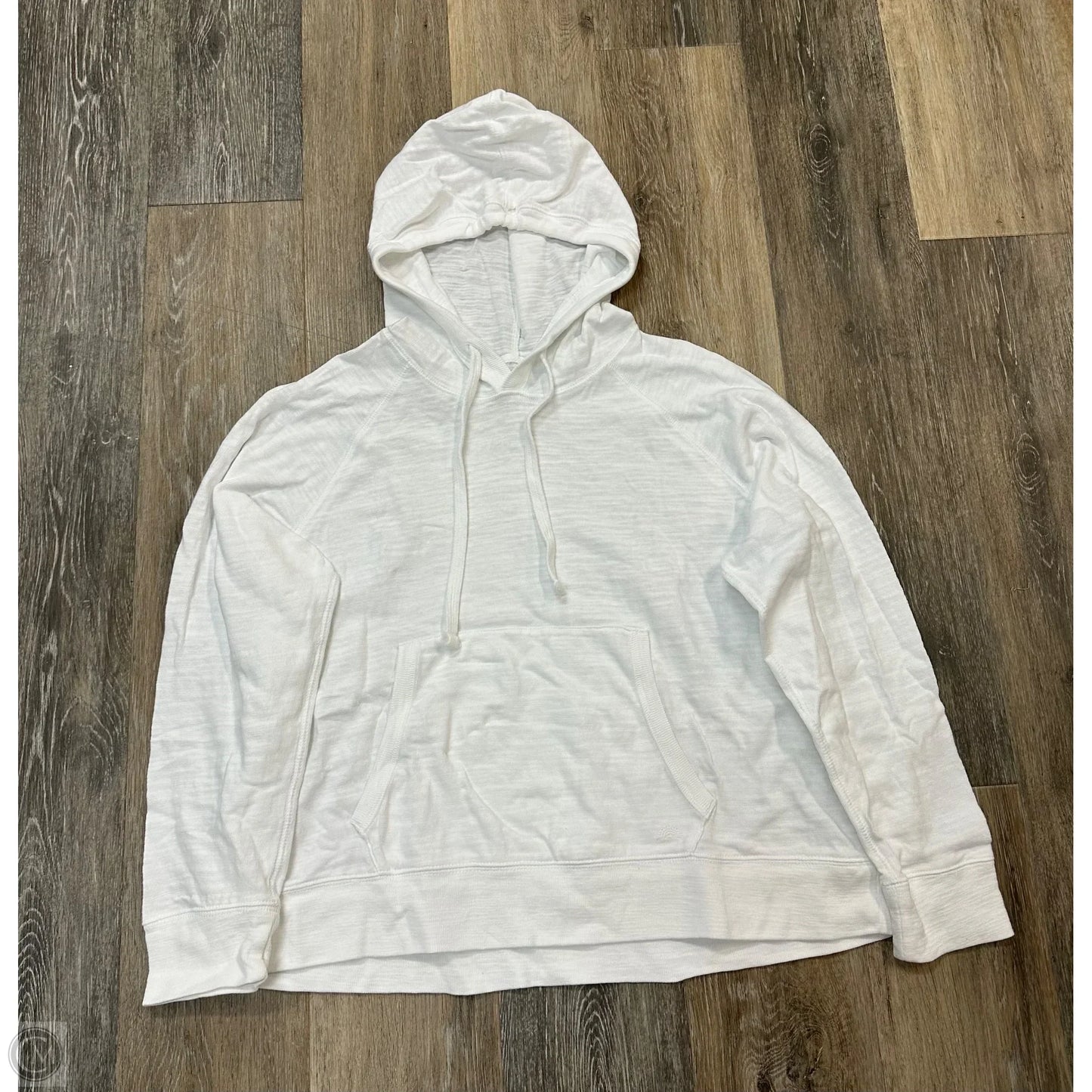 Top Long Sleeve By Faherty In White, Size: L