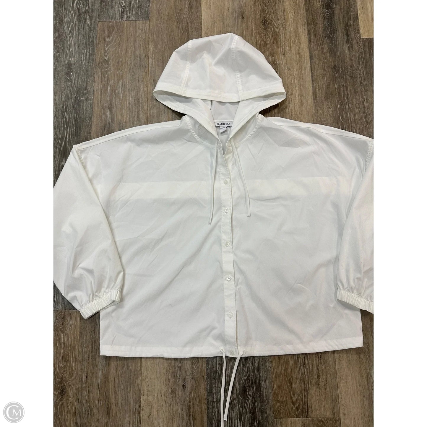 Athletic Jacket By Athleta In White, Size: S