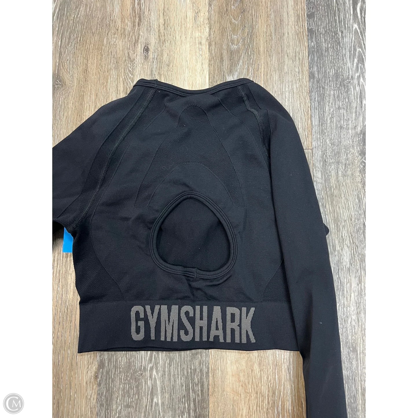 Athletic Top Long Sleeve Crewneck By Gym Shark In Black, Size: L