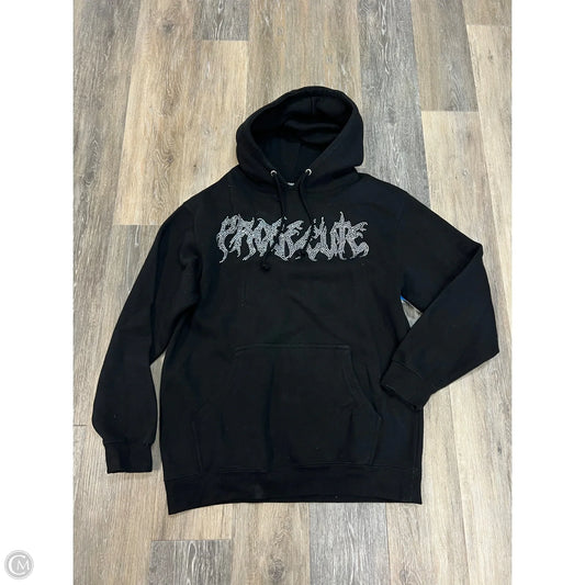 Sweatshirt Hoodie By Prosecute In Black, Size: L