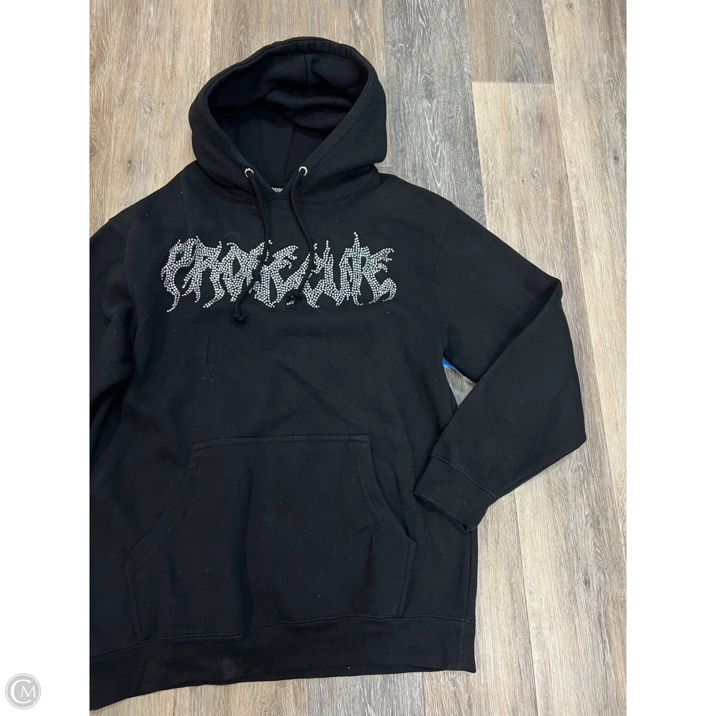 Sweatshirt Hoodie By Prosecute In Black, Size: L