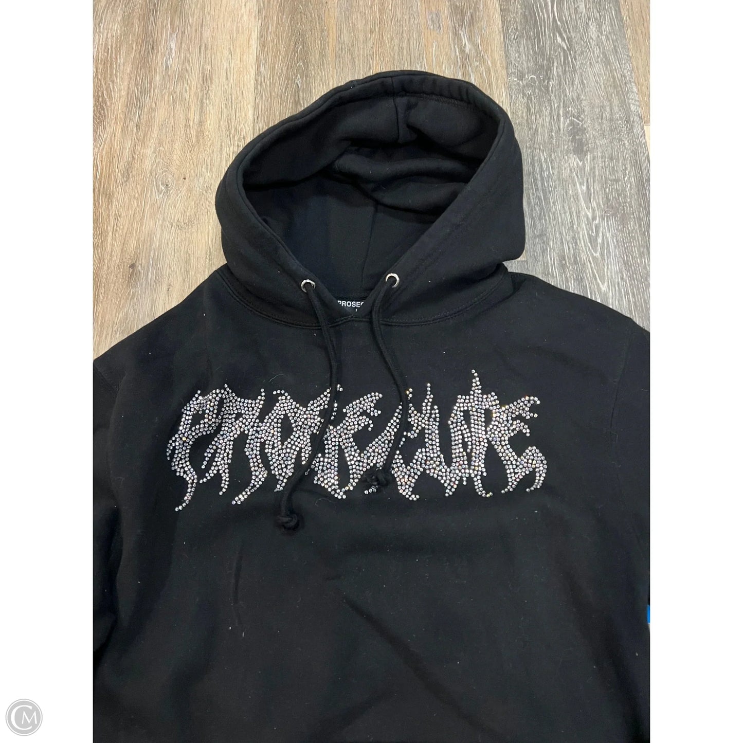 Sweatshirt Hoodie By Prosecute In Black, Size: L