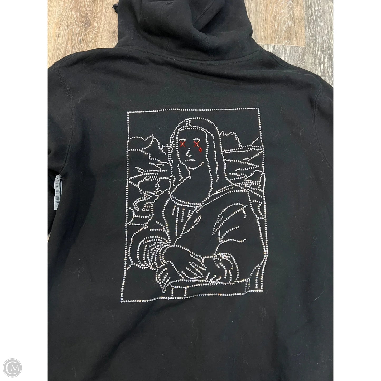 Sweatshirt Hoodie By Prosecute In Black, Size: L