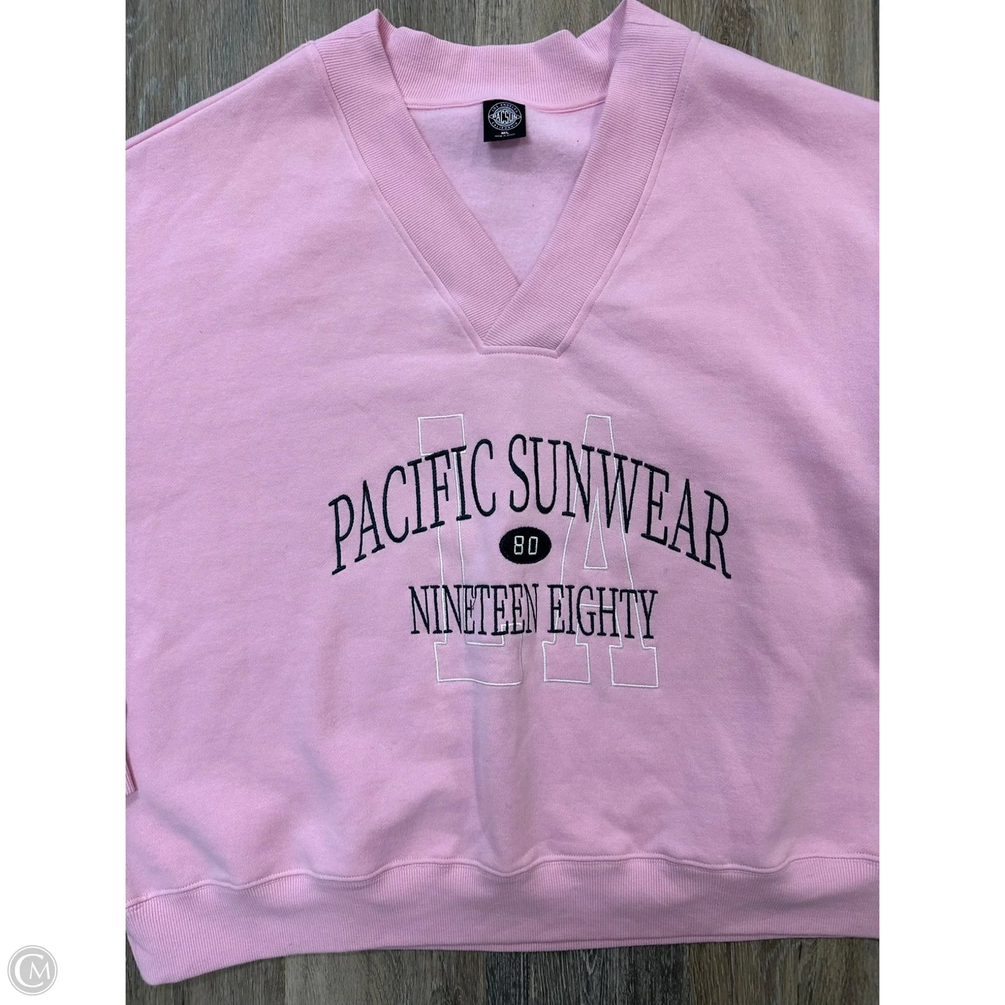Sweatshirt Collar By Pacsun In Pink, Size: M