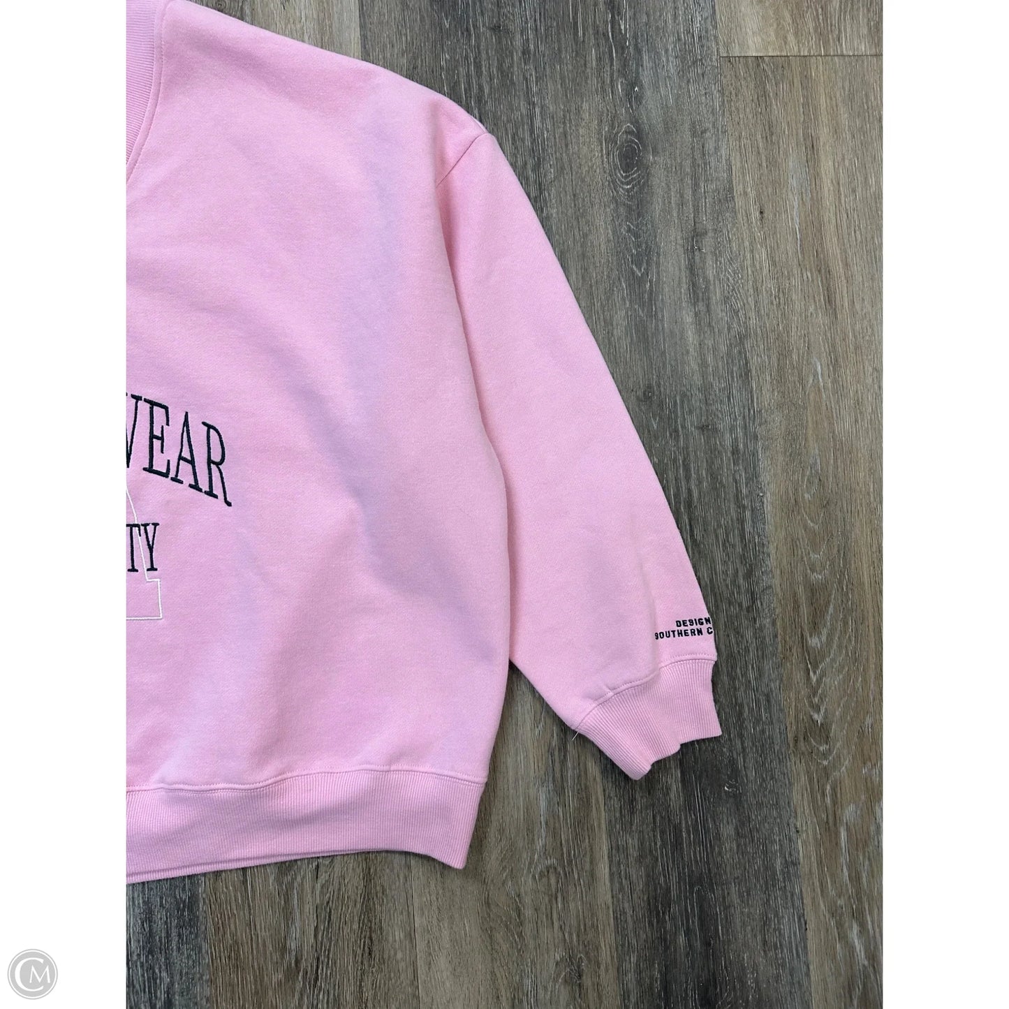 Sweatshirt Collar By Pacsun In Pink, Size: M
