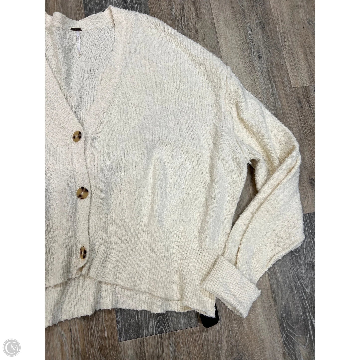 Sweater Cardigan By Free People In Cream, Size: L